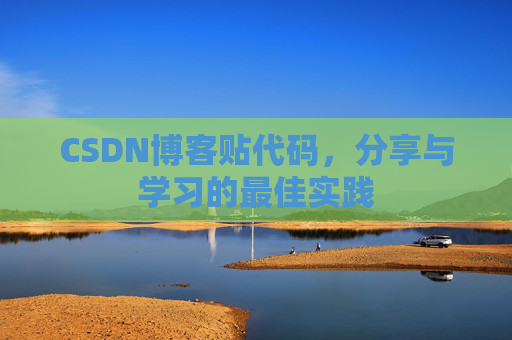 CSDN博客贴代码，分享与学习的最佳实践
